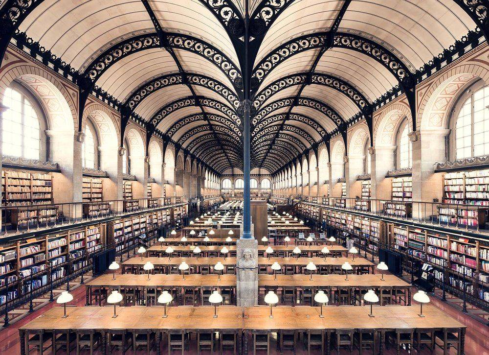 Bibliothèque Sainte Geneviève Paris 1850 - Stone Forest