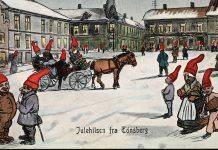 Винтажные рождественские открытки из Норвегии Рождественская открытка из Норвегии - Stone Forest