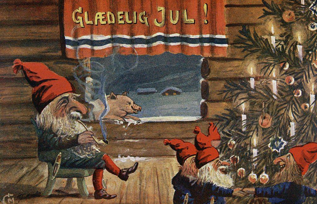 Рождественская открытка из Норвегии - Stone Forest