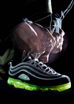 Лукбук Nike Air Vapormax 97 x BELIEF MOSCOW Summer Editorial - Stone Forest