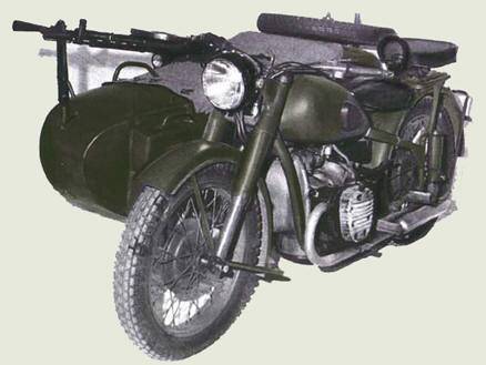 Пулемет Дегтярева на мотоцикле - Stone Forest
