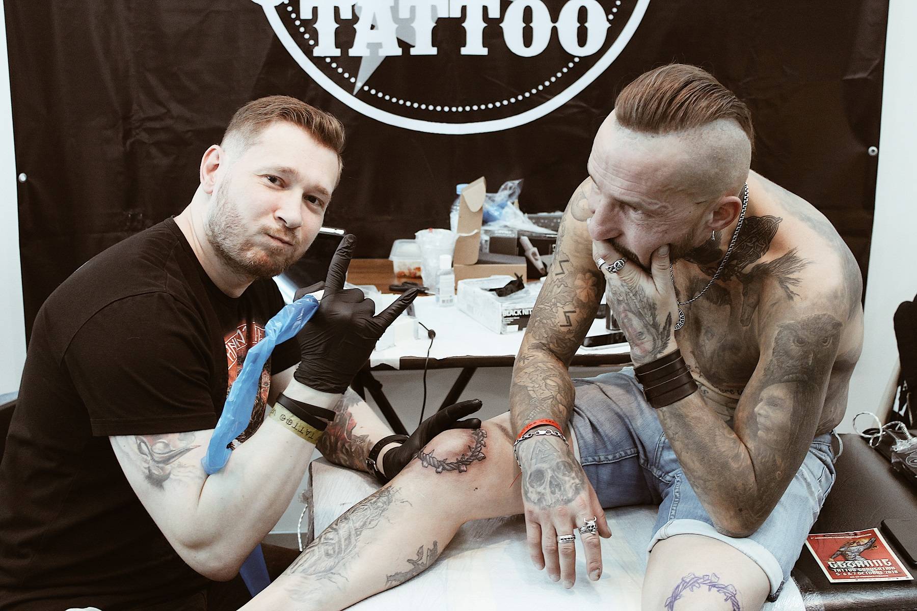 Тату International Moscow Tattoo Week 2018 - Stone Forest