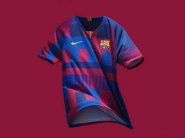 Футбольная форма Nike Барселона - Stone Forest