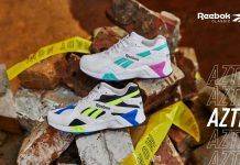 Reebok представил релиз архивного силуэта AZTREK прямиком из 90-х Reebok Aztrek - Каменный лес Stone Forest