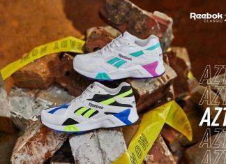 Reebok представил релиз архивного силуэта AZTREK прямиком из 90-х Reebok Aztrek - Каменный лес Stone Forest