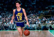 Джон Стоктон – самый результативный  разыгрывающий защитник НБА john houston stockton