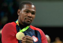 Кевин Дюрант – двукратный чемпион НБА и самый ценный игрок лиги Баскетболист Kevin Durant