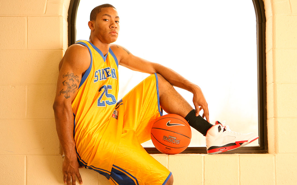 баскетболист НБА Деррик Роуз драфт 2008