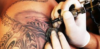 Тату биомеханика: стильно, эффектно, модно и необычно Тату биомеханика - Каменный лес Stone Forest