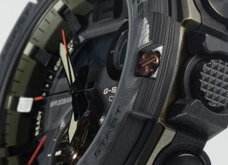 Новый дизайн ударопрочных G-SHOCK с фронтальной кнопкой Casio G-Shock GST-B300 - Каменный лес Stone Forest