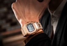 Casio представляет ударопрочные G-SHOCK в оттенке розового золота Casio G-SHOCK Gold Ingot - Каменный лес Stone Forest