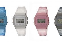 Бренд Vintage компании Casio представляет модель F-91WS с полупрозрачным ремешком Casio F-91WS - Каменный лес Stone Forest