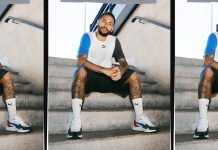 Неймар рекламирует модель кроссовок PUMA Wild Rider Неймар PUMA Wild Rider - Каменный лес Stone Forest