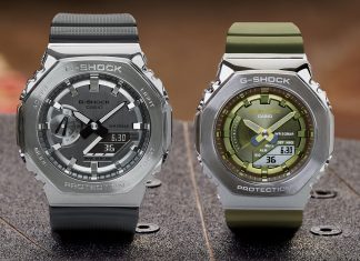 Casio представили новые G-SHOCK GM-2100 и GM-S2100 с металлическим безелем в форме октагона