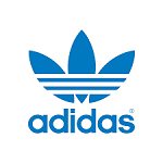 Сине-белый логотип adidas