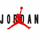 красно-черно-белый логотип Jordan