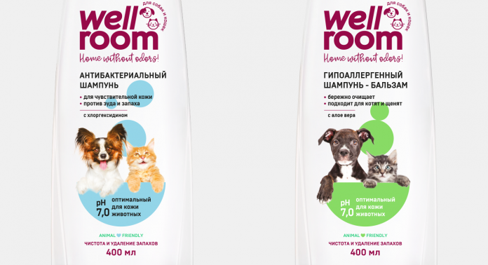 Шампуни для домашних животных Wellroom