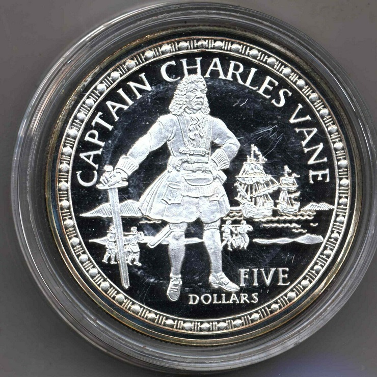 Монета с изображением Чарльза Вейна
