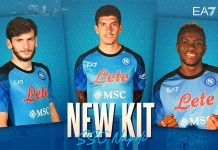 Новая форма “Наполи” на сезон 2022/2023 от EA7 Форма Наполи 2022 2023