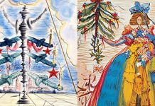 Уникальные Рождественские открытки от Сальвадора Дали Рождественские открытки от Сальвадора Дали