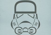 Сила типографии. “Звездные войны” от H-57 Creative Station Плакат Штурмовика из Звездных войн