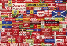 Лондонский “Арсенал” представил на своем стадионе колоритный арт Лондонский Арсенал