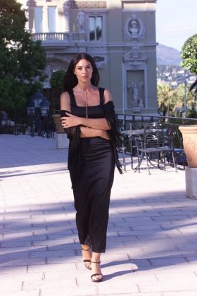 Monica Bellucci black dress