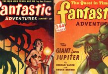 Обложки журнала научной фантастики Fantastic Adventures Журнал Fantastic Adventures