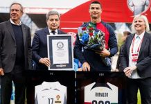 Роналду попал на страницы Книги рекордов Гиннесса Роналду попал на страницы Книги рекордов Гиннесса