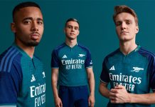Третья форма лондонского “Арсенала” на сезон 2023/2024 от adidas Третья форма арсенала 23 24