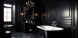 Готика в ванной: идеи дизайна с темной сантехникой Готика в ванной