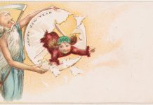 Необычные новогодние ретро-открытки от табачной кампании Новогодние ретро открытки