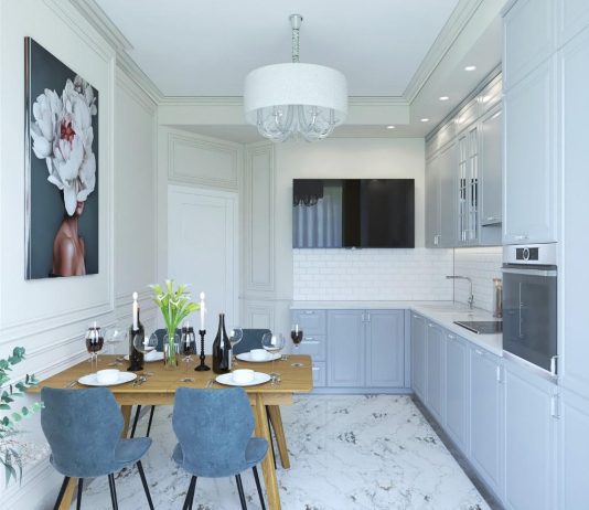 Особенности ремонта по видам квартир Кухня в стиле неоклассика