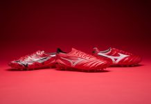 Mizuno Ruby Red Pack: Японский стиль, выведенный в яркий образ Бутсы Mizuno Ruby Red Pack