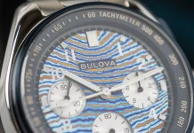 Bulova Lunar Pilot Timascus x Thiago Rosinhole Limited Edition: хронограф с художественной душой Часы Bulova Lunar Pilot Timascus x Thiago Rosinhole Limited Edition