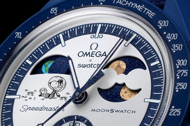 Часы Omega Mission to Earthphase Moonshine Gold MoonSwatch