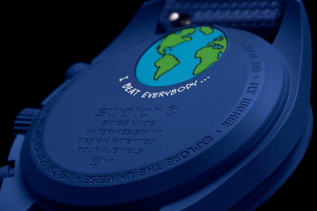 Часы Omega Mission to Earthphase Moonshine Gold MoonSwatch
