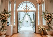 10 лучших свадебных салонов Петербурга 2025: рейтинг по отзывам Вход в свадебный салон Санкт-Петербурга