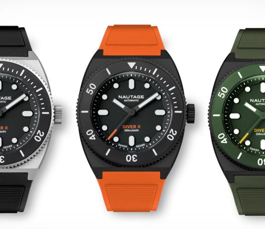 Nautage Diver II: современное переосмысление дайверских часов с северным характером Часы Nautage Diver II