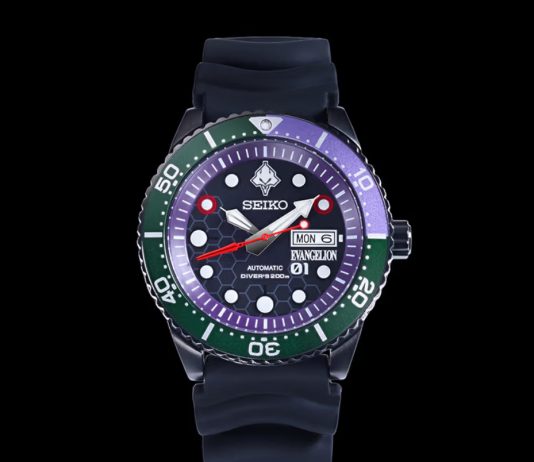Seiko воплотила дух Evangelion Unit-01 в лимитированных дайверских часах Часы Seiko C038 EVA-01 Diver’s Watch
