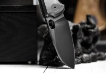 URBAN F5.5 Black DLC — компактный нож с клинком Magnacut и циркониевыми рукоятями Нож URBAN F5.5 Black DLC