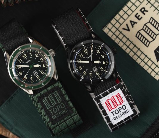 Утилитарный прорыв для троп и вершин: часы Worn & Wound x VAER x Topo Designs Solar Hiker Часы Worn & Wound x VAER x Topo Designs Solar Hiker