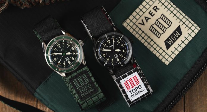 worn-wound-x-vaer-x-topo-designs-solar-hiker-1 Часы Worn & Wound x VAER x Topo Designs Solar Hiker