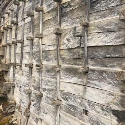 Деревянный мост в Дагестане