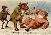 Странные викторианские новогодние открытки Викторианские новогодние открытки