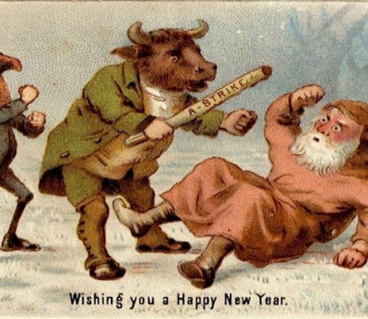 Странные викторианские новогодние открытки Викторианские новогодние открытки