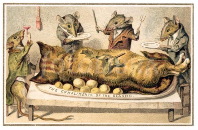 Викторианские новогодние открытки