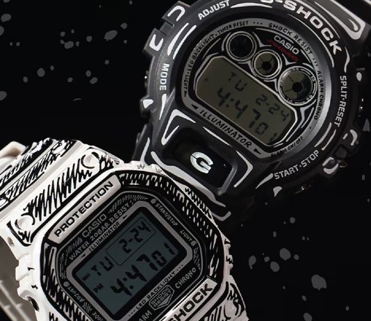 G-Shock и Джошуа Вайдс стерли границы между скетчем и часами Часы Casio G-SHOCK x Joshua Vides DW5600 и DW6900