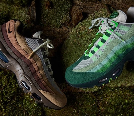 Орегонские леса и лесопилки: Nike посвятил две версии Air Max 95 университету Кроссовки Ducks of a Feather x Nike Air Max 95 “The Woods” & “Lumber Yard”