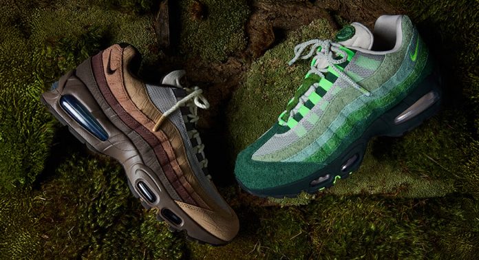 Кроссовки Ducks of a Feather x Nike Air Max 95 “The Woods” & “Lumber Yard”